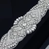RSJ169 Wedding Dress Belt Trim Pearl Crystal Bridal Belt Rhinestones Applique Wedding Belts for Wedding Dresses