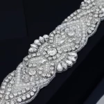 RSJ169 Wedding Dress Belt Trim Pearl Crystal Bridal Belt Rhinestones Applique Wedding Belts for Wedding Dresses