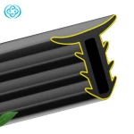 Rubber extruded automotive weatherstripping profile seal