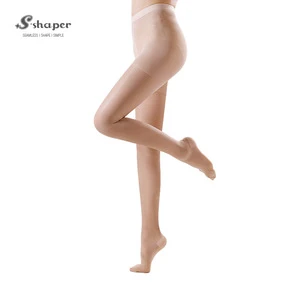 S-SHAPER Seamless Compression Tights,Sexy Women Black Silk Japan Nylon Stockings