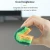 Import S-type thickened double-sided three-layer household kitchen cellulose dishwashing scouring pad sponge from China