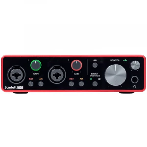 scarlett 2i2 3rd gen usb sound card studio recording audio interface for sale sample