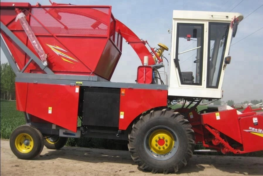 Self propelled napier grass king grass silage corn harvester with 5200kg