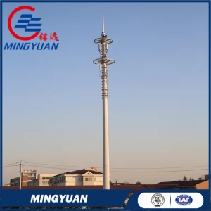 self supporting Hot-dip galvanizing signal repeater gsm 2g 3g 4g wifi cell 15m communication antenna pole tower