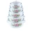 Import set of 6pcs enamel casserole cooking pot enamelware pot from China