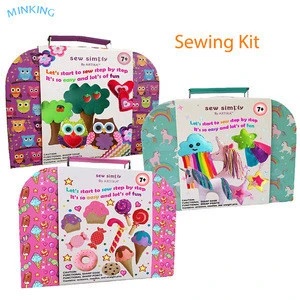 SEWING KIT FOR KIDS, Unicorns DIY craft for girls, The Most Wide-Ranging Kids Sewing Kit With Over 110 Kids Sewing Supplies