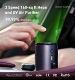 Shenzhen Easycare Aromatherapy Essential oil portable uvc lamp H13 hepa filter car air purifier