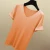 Import Short Sleeve T-shirts Women V-neck Knitting Loose Summer Ice-silk Solid Korean Style Womens Tops Casual Slender 8-color Chic New from China