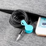 Silicone Magnetic Cable Clips Cable Organizers Earbuds Cords Winder Bookmark Clips