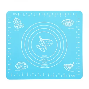silicone mat easy-clean silicone baking mat for Pastry Rolling dough with measurement  baking mat at 29*26 cm