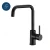 Import Single lever water mixer sink water mixer tap black kitchen faucet from China