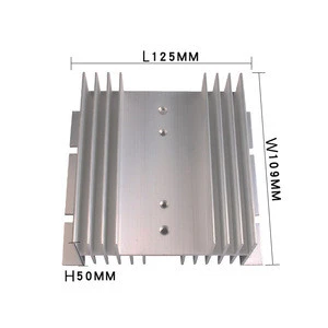 single solid state relay aluminum heat sink W-100 for 40A-80A ssr heatsink