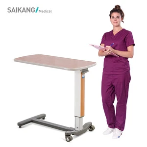 SKH046 Height Adjustment Overbed Table With Air Spring