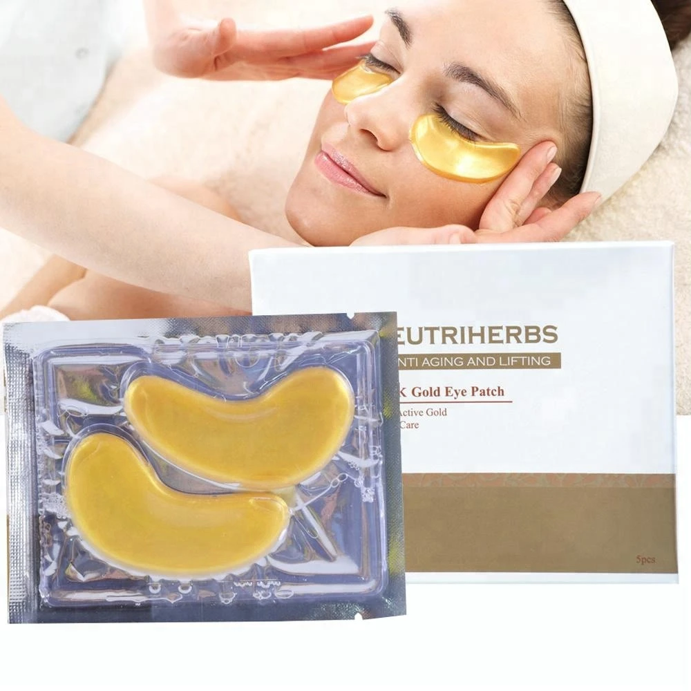 Skin Care Hyaluronic Acid Grade Seed Oil 24k Gold Under Eye Treatment Mask