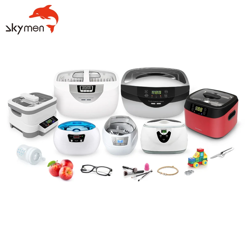 Skymen digital ultrasonic cleaner heater injector metal parts 1.3l 6 liter 6000ml 10 l 220 v 100w 30 l for jewelry eyeglasses
