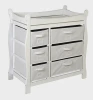 Sleigh Style Changing Table with Six Baskets FOR BABY CHANGING TABLE
