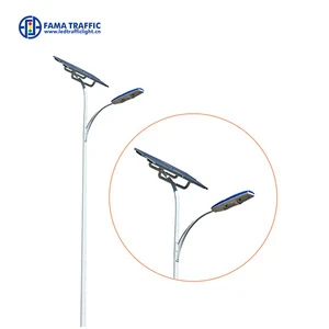 solar aluminium conical street light poles