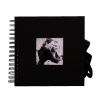 Solhui 8/10/12&quot; Scrapbook Photo Album with Cover Photo &amp; Ribbon Photo Book for Anniversary Memory Album