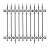 Import Solid cast iron fence cast from pig iron, durable and resistant to oxidation from China