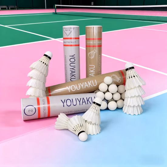 Training Duck Feather Badminton Balls High Resilience Design