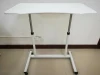 stable pneumatic height adjustable office desk computer table/ double tubes gas lifting desk