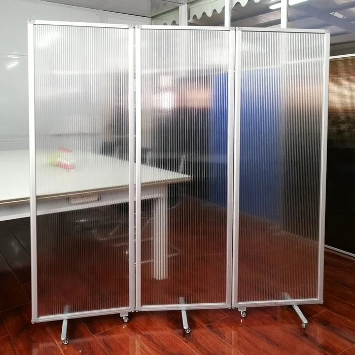 Stackable Sneeze Guard Set Foldable Movable Office Partition Acrylic Wall