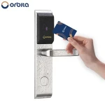 stainless steel case electronic card key RFID access control hotel door lock