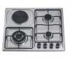 Stainless steel electric stove with gas hob SSE45902-1
