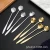 Import Stainless steel scoop 410 Gold-plated heart-shaped ice scoop wedding gift and dessert spoon from China