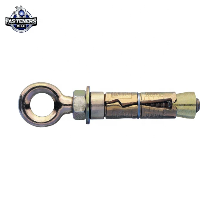 Standard size stainless steel concrete closed hook eye bolt heavy duty shield anchor price