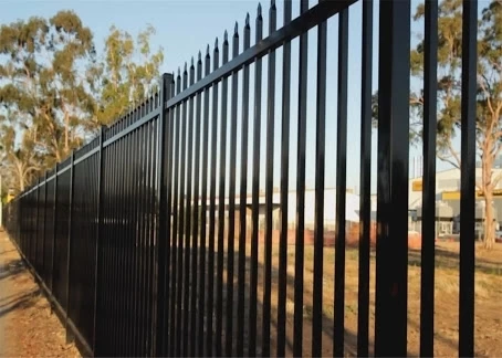 Steel fence panel spear top Aluminium pool fence flat top fence