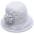 Import Stock Mother Blank Linen Summer Stylish Polyester Cotton Flower Hat Bucket Hat from China