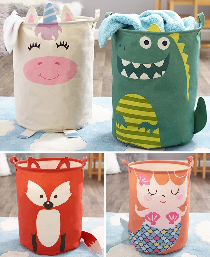 Suitable Prices Custom Logo Home Fabric Laundry Basket Bag Bins