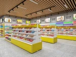 supermarket display rack gondola shelving double-sided grocery items food display stand candy dispenser for convenience store