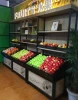 Supermarket wooden vegetable &amp; fruit display  rack RCC-065