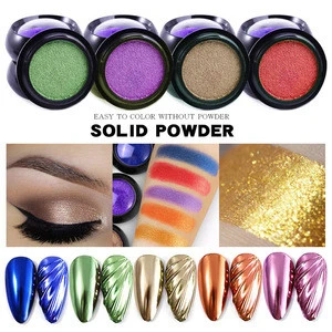 Support OEM/ODM Nail Dipping Powder Cosmetic Solid Mirror Titanium Golden Nail Powder