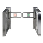 Swing gate barrier with access control system for buildings office