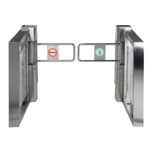 Swing gate barrier with access control system for buildings office
