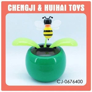 swing leafs bee shape cute solar dancing toys decoration for sale