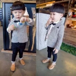 Tat15258autumn boys sets coat and pants 2pcs childrens boutique clothing