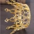 Import The bride hand crystal crown fine gold and silver circle big crown bride other headwear HA-411 from China