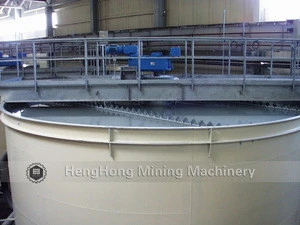 Thickener machine for ore concentrator dewatering