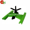 Three arms rotating garden water sprinkler with H base