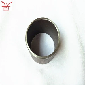 Titanium alloy tube for nitinol ring