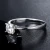 Import Tonglin Wedding Ring Jewelry Smooth Ring Shank S925 Sterling Silver White Gold Plated Moissanite Ring from China