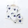 Top Leader Casual Kids Clothing Baby Girls Clothes Sets Summer Heart Printed Girl Tops Shirt + Shorts Suits Childrens Clothing