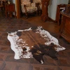 Top Quality faux fur White and brown cowhide rug Artificial cow fur large carpet