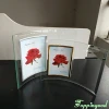Transparent Blank Curved Glass Photo Frame For Office Decoration