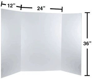 Tri-Fold Color Foam Presentation Board poster board 48inch X 36inch