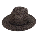 two tone wide women wool straw brim felt fedora hats